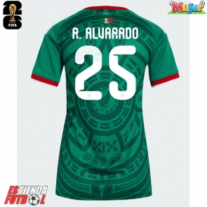 México Roberto Alvarado #25 Primera Equipación Mujer Mundial 2026 Manga Corta